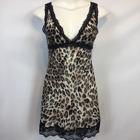 Victoria's Secret Other - Victoria’s Secret very sexy animal print slip sz M